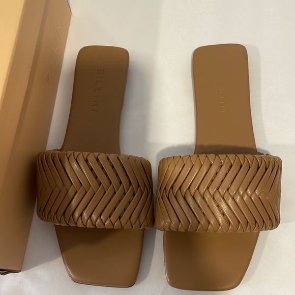 BILLINI | FEVA WOVEN SLIDES SANDALS | CHOCOLATE BROWN - Picture 4 of 8